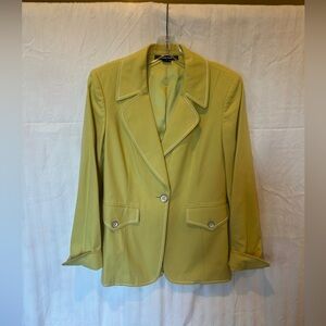 Ellen Tracy Blazer with Notched Lapels and Tailored Fit
